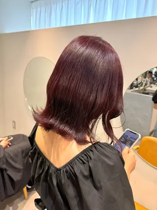 ミディアム カラー roka所属・ayaka♡ 柔らかカラーのヘアスタイル