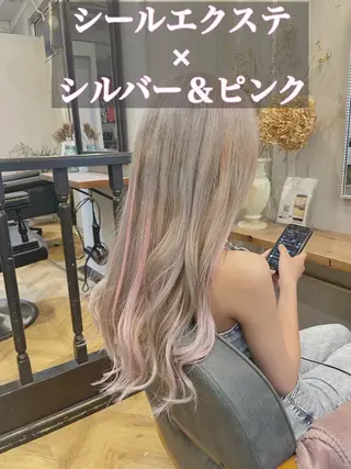 ロング カラー エクステ指名No.1 【店長】橘田のヘアスタイル