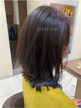 ミディアム カラー Dears 香芝店所属・関 優希のヘアスタイル