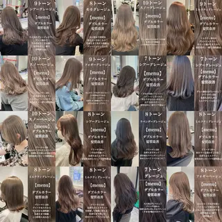 ロング カラー ヘアアレンジ トレンドモテカラー 🩷色落ちまで可愛くのヘアスタイル