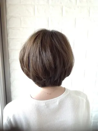 ショート カラー エイジングケア特化 美容師✂️山崎竜二のヘアスタイル
