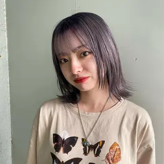 ミディアム カラー パーマ yiye 青山所属・無料カットモデル募集 🌱ひょうがのヘアスタイル