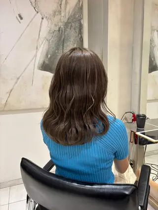 ミディアム カラー ヘアアレンジ 艶髪/レイヤーカット 🐣misakiのヘアスタイル