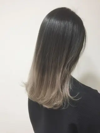 セミロング カラー ヘアアレンジ Hair mission【ヘアーミッション】心斎橋所属・エクステ／レイヤー 落合/心斎橋のヘアスタイル