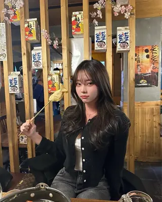 ロング カラー 莉乃/縮毛矯正/髪質 改善/艶カラーのヘアスタイル