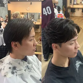 ショート パーマ メンズ 韓国風メンズ/毛流れ ヘアなら須田龍世のヘアスタイル