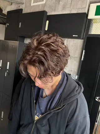 カラー パーマ メンズ _white【京橋店】所属・_WHITE / KENTOのヘアスタイル