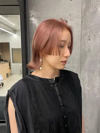 ミディアム カラー ヘアアレンジ 佐伯 和佳のヘアスタイル