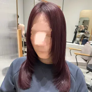 ミディアム 🌜韓国/艶髪/縮毛 /kokoro🌛のヘアスタイル