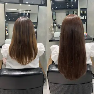 セミロング カラー ヘアアレンジ ar+ ❤︎ maiのヘアスタイル