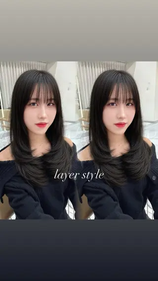 ロング ブリーチなし/ 透明感カラー/松沢のヘアスタイル