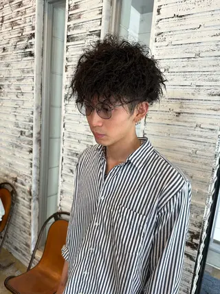 ショート パーマ メンズ メンズカット/パーマ 特化motooのヘアスタイル