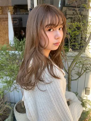 ロング シャドウパーマ/ 波巻パーマYu-Kiのヘアスタイル