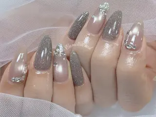 ネイル Camellia デザイン長さだしのネイルデザイン