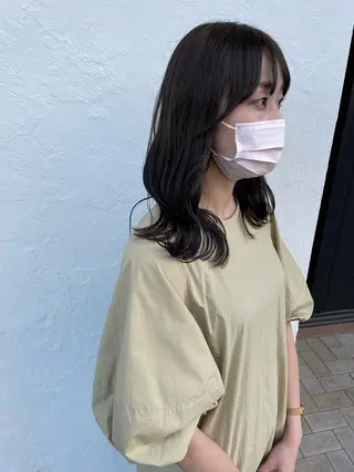 セミロング 亀川蓮 Agu hairのヘアスタイル