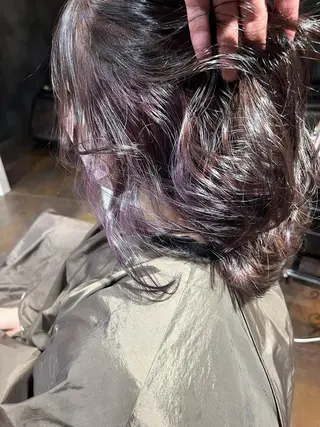 ロング カラー パーマ ヘアアレンジ メンズ キッズ ネイル マツエク・マツパ アイブロウ 韓国/顔周り/透明感 /レイヤー/ひなたのヘアスタイル