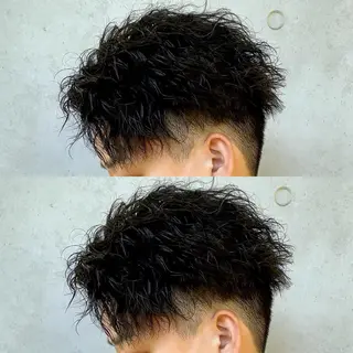 ショート パーマ メンズ メンズヘア特化 崎田 成人のヘアスタイル
