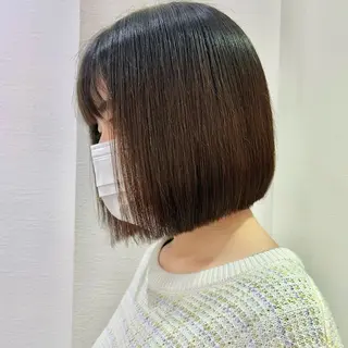 ミディアム 髪質改善【縮毛矯正】 北千住で美髪に導く人のヘアスタイル