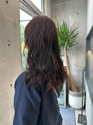 セミロング パーマ お悩み解決パーマ hana🩰のヘアスタイル