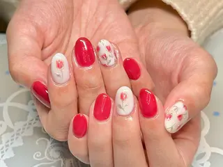 ショート カラー ネイル ネイルサロン　リリーブランシュ所属・森 瑞紀のネイルデザイン