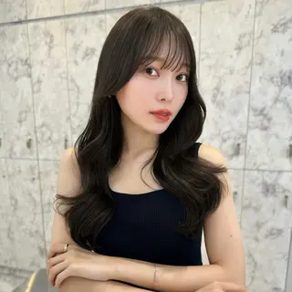 ロング カラー 髪質改善/韓国ヘア レイヤー/新宿/ロミのヘアスタイル