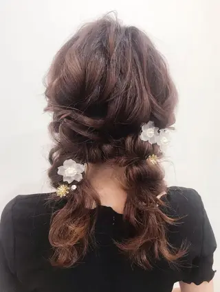 セミロング ヘアアレンジ GRANLUSSO 〜グランルッソ駅前店所属・木口 嘉美のヘアスタイル