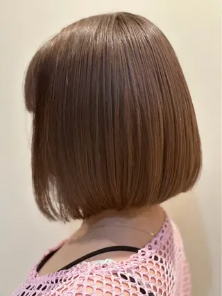 ミディアム カラー 片岡 阿里那のヘアスタイル