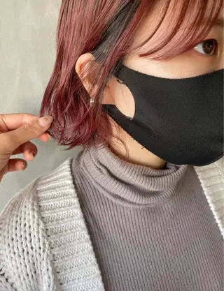 ショート カラー ヘアアレンジ stylist/蛯谷 珠里のヘアスタイル