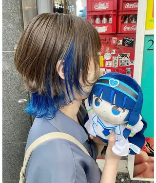 ショート カラー GARU-ガル-所属・TSUNO🦖 派手髪/オタク美容師のヘアスタイル