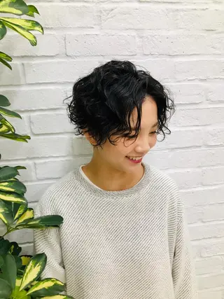 ショート パーマ ショートヘア相談所✨ 澤里大のヘアスタイル