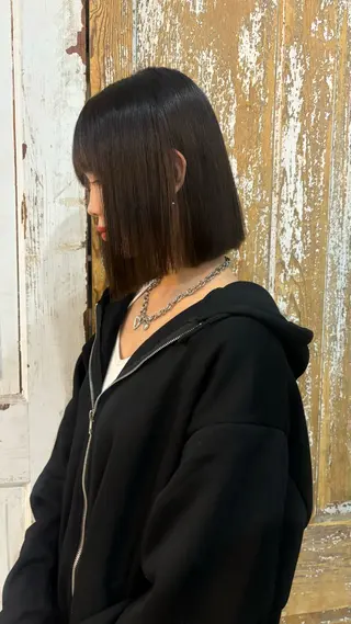 ミディアム カラー 南堀江🌿パーマ Tetsu【テツ】のヘアスタイル