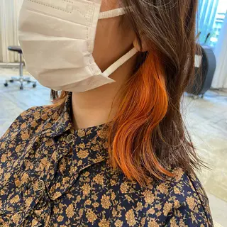 セミロング バレイヤージュモデル 小林匠❤️‍🔥のヘアスタイル