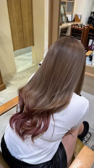 ロング カラー canaan 銀座店所属・👾銀座canaan 👾ユースケのヘアスタイル