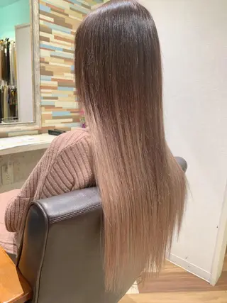 セミロング カラー 髪質改善&Spa fee by carrefour 大橋店[フィー・バイ・カルフール大橋]所属・stylist Yukieのヘアスタイル