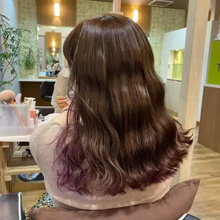 セミロング カラー ヘアアレンジ 🌻井上 マリー🌻のヘアスタイル