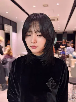 ミディアム 銀座/髪質改善/韓国 カラー🍓原田侑依のヘアスタイル