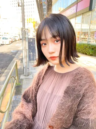 ショート カラー ヘアアレンジ litmus hair salon二子玉川所属・ボブ/ショート 秋本凌汰のヘアスタイル