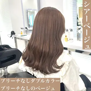 カラー 似合わせ💗骨格矯正 💗透明感カラー💗のヘアスタイル