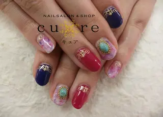 ショート ネイル ネイルサロン Cureのネイルデザイン
