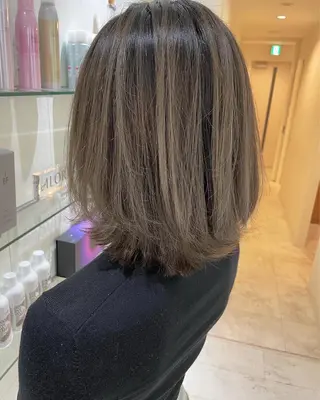 ミディアム カラー 河合秀明/ショート /ボブ/レイヤーのヘアスタイル