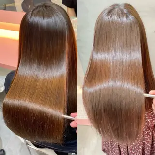 ショート 莉乃/縮毛矯正/髪質 改善/艶カラーのヘアスタイル