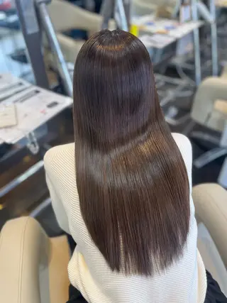 ロング AVANCE.西田辺所属・木本晴香/髪質改善 /艶カラー透明感のヘアスタイル