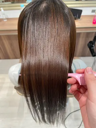 ロング 清瀬駅/痛ませない 縮毛矯正/山崎のヘアスタイル
