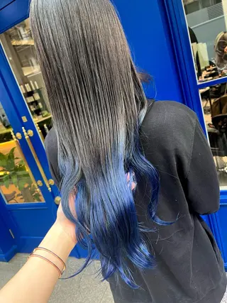 ロング カラー tomoka 推しカラーのヘアスタイル