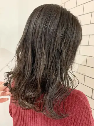 セミロング カラー ヘアアレンジ 指名支持率NO.1 スタイリストのヘアスタイル