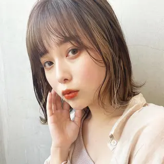 ミディアム カラー 🫧透明感ヘア🫧 🧸竹花　彩希🧸のヘアスタイル