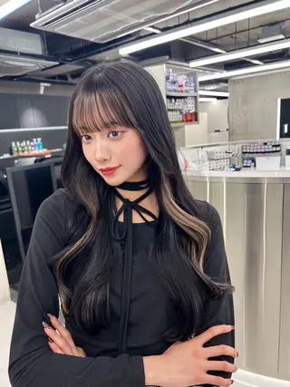 ロング 石山 洸平のヘアスタイル