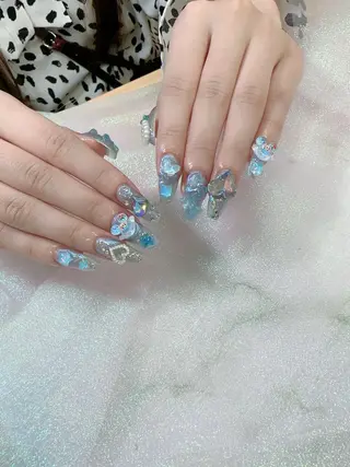 ネイル Hey🌈NAIL 長さ出し専門店のネイルデザイン