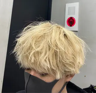 ショート メンズ メンズカット/パーマ 艶カラーTAIGA︎のヘアスタイル