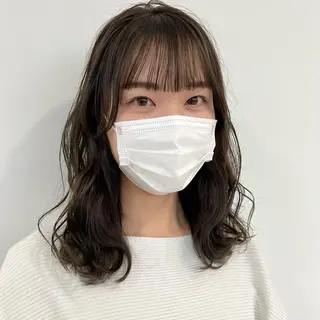 ミディアム カラー SOYON 🤍CHIZU🤍.のヘアスタイル